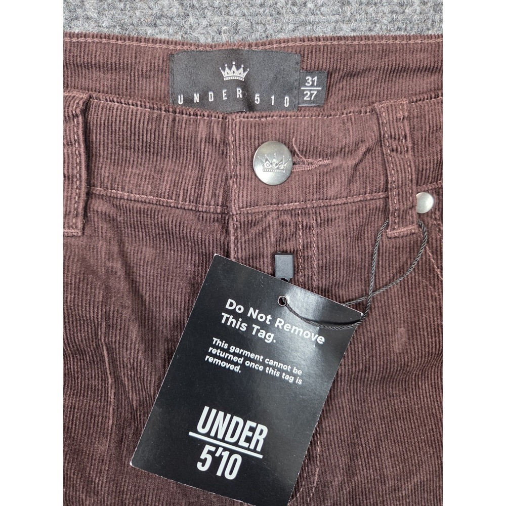 NEW Under 510 Stretch Corduroy Pants Mens 31x27 Brown 5 Pocket